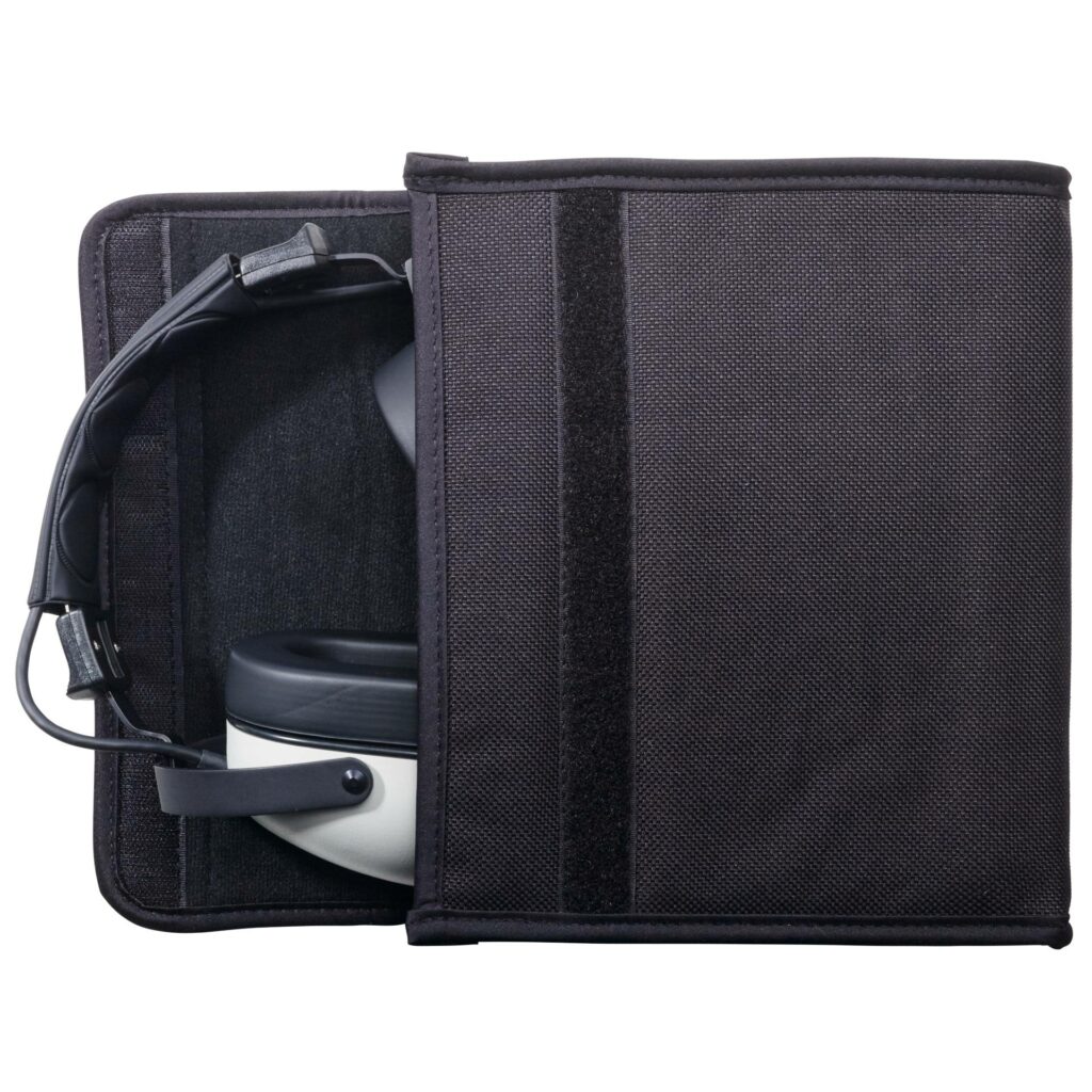 Audiovist Tasche, Ansicht von oben
