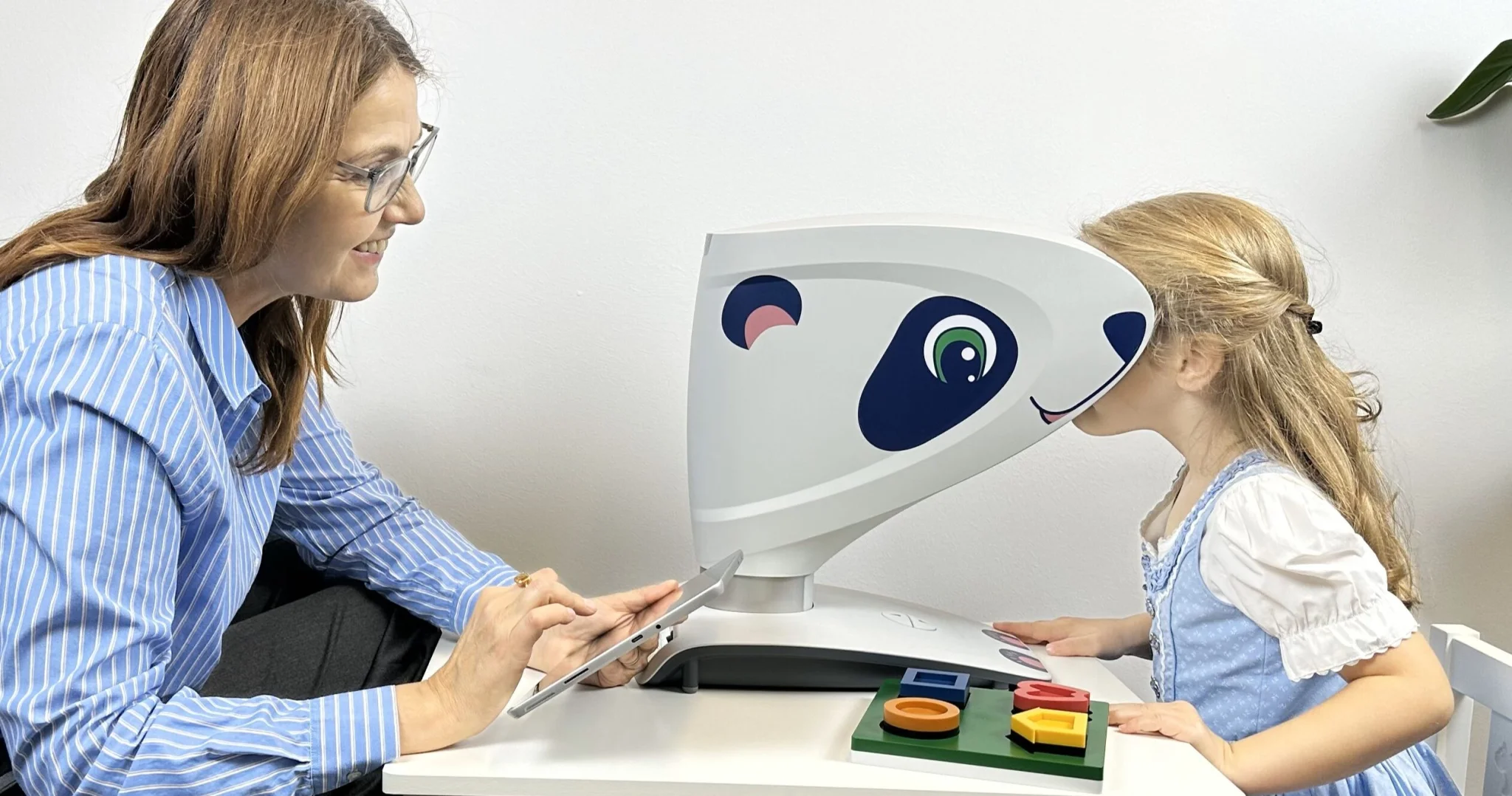 Vistec Optovist II Kinder Sehtestgerät mit Panda-Aufkleber